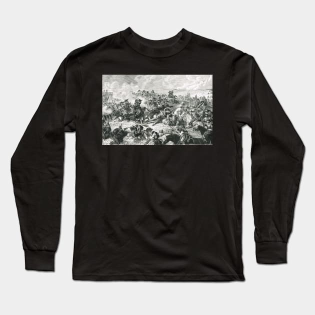 The Battle of Waterloo 18 June 1815 Long Sleeve T-Shirt by artfromthepast